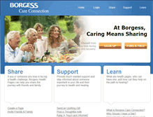 Tablet Screenshot of care.borgess.com